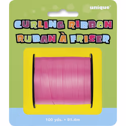 Unique Party 48629, Ruban de frisage pour ballons jouets, Rose, Universel, 90 m, 5 mm, 1 pièce(s)