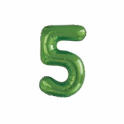 Unique Party 50615, Ballon-jouet, Feuille, Citron vert, Numéro, 860 mm, 1 pièce(s)