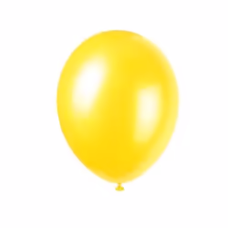 Unique Party 56873, Ballon-jouet, Latex, Jaune, Soirée à thème, Ovale, 30,5 cm