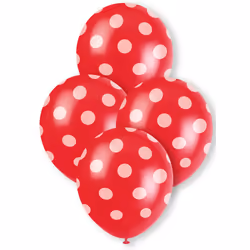 Unique Party 57592, Ballon-jouet, Latex, Rouge, Rond, 30 cm, 6 pièce(s)