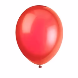 Unique Party 80012, Ballon-jouet, Latex, Rouge, Soirée à thème, Ovale, 30,5 cm