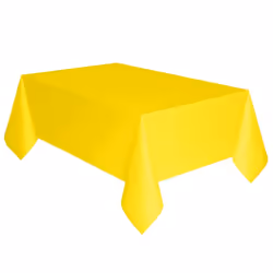 Unique Party 99153, Rectangulaire, Jaune, Plastique, Nappe de table, 137 x 274 cm, 1 pièce(s)