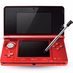 Nintendo 3DS, Nintendo 3DS, Rouge, LCD, 8,97 cm (3.53"), 800 x 240 pixels, 16,78 millions de couleurs