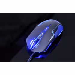 E-blue EMS144BK, Optique, USB Type-A, 3500 DPI, Noir, Bleu