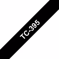 Brother TC-395, Blanc sur noir, TC, Brother, P-touch PT8E, PT500, PT2000, PT3000, PT5000, 9 mm, 7,7 m