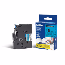 Brother TZ-541, Noir sur bleu, TZ, Noir, Transfert thermique, Gloss, Brother