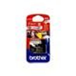 Brother Labelling Tape - 12mm, Blue/White, Blister ruban d'étiquette M