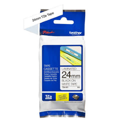 Brother TZe-251 - Ruban pour étiqueteuse original – Noir sur blanc, 24 mm de large