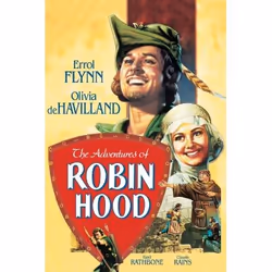Warner Home Video The Adventures Of Robin Hood, Blu-ray, Blu-ray, Anglais, action, Aventure, 2D, Errol Flynn, Basil Rathbone, ...
