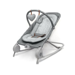 SUMMER INFANT Transat 2en1 transat à bascule pratique et portable jouets et vibrations apaisantes gris heather