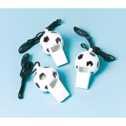 Amscan INT390537, Sifflet pour enfant, Noir, Blanc, Motif, Plastique, 12 pièce(s)