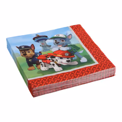 Giocoplast Pat'Patrouille - 20 Serviettes 33x33cm, Papier, Multicolore, 3 an(s), unisexe, PAW Patrol, 330 mm