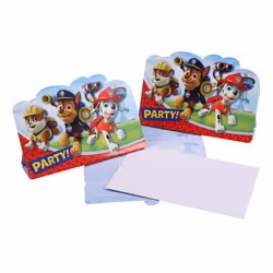Giocoplast Pat'Patrouille - 8 Invitations, 3 an(s), Carton, Multicolore, 8 pièce(s)