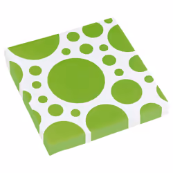 Amscan 999326, Vert, Blanc, Carré, Motifs à pois, 330 mm, 330 mm, 20 pièce(s)