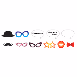 Amscan 9900540, Accessoire pour photomaton, Papier, Multicolore, Adultes et enfants, unisexe, Fête