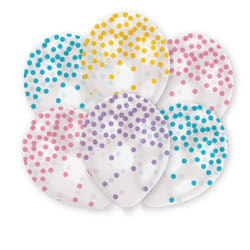 Amscan 6 Ballons Latex Confetti Pastel 27,5Cm