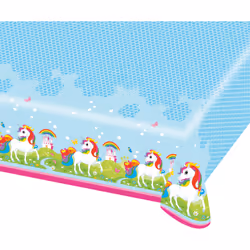 Amscan Nappe Licorne, Plastique, Bleu, 3 an(s), unisexe, 120 mm, 180 mm