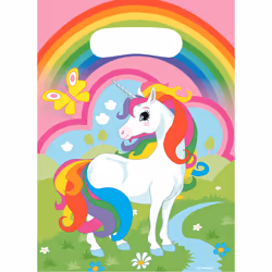 Amscan 8 Sachets Plastique Licorne