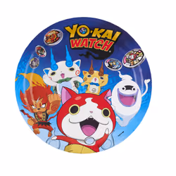 Amscan 8 Assiettes "Yo Kai Watch" 23Cm, Carton, Multicolore, 3 an(s), unisexe, Yo-Kai Watch, Multicolore