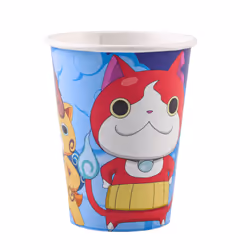 Amscan 8 Gobelets "Yo Kai Watch" 250Ml, Multicolore, 3 an(s), unisexe, Yo-Kai Watch, Multicolore, Multicolore