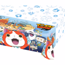 Amscan Nappe "Yo Kai Watch" 120X180 cm, Blanc, 3 an(s), unisexe, Yo-Kai Watch, Multicolore, Multicolore