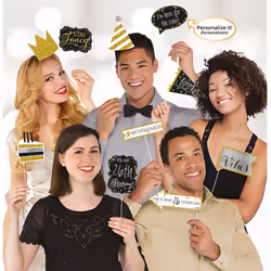 Amscan 399646, Accessoire pour photomaton, Papier, Plastique, Multicolore, Adultes et enfants, unisexe, Anniversaire