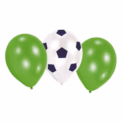Amscan 6 Ballons Latex - Kicker Party, Kicker Party, unisexe, 3 an(s), Vert
