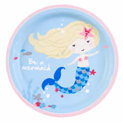 Amscan 8 Assiettes Be A Mermaid 23Cm, Carton, Bleu, 3 an(s), unisexe, Be A Mermaid, Multicolore