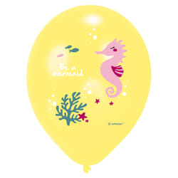 Amscan 6 Ballons latex Be a Mermaid 28cm/11" 4C