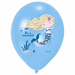 Amscan 6 Ballons latex Be a Mermaid 28cm/11" 4C