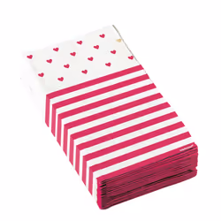 Amscan 16 Serviettes Everyday Love, Papier, Blanc, 3 an(s), unisexe, Everyday Love, Multicolore