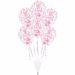 Amscan 9903279, Ballon-jouet, Latex, Rose, 6 pièce(s)