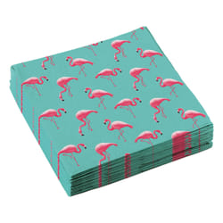 Amscan 20 Serviettes Flamingo Paradise