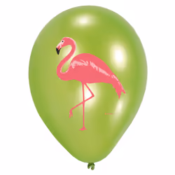 Amscan 6 Ballons Flamant Rose 11" 4C Print