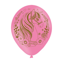 Amscan 6 Ballons Latex Magical Unicorn 27,5 Cm/11"