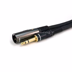 Monoprice 104760 câble audio 0,9 m XLR (3-pin) 6,35 mm TRS Noir
