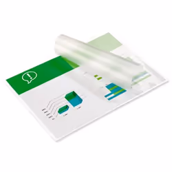 GBC Pochettes brilliantes pour document A4 2x80mic (100), Transparent, Brillant, A4, 0,08 mm, 100 pièce(s)