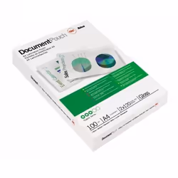 GBC Pochettes brilliantes pour document A4 2x80mic (100)