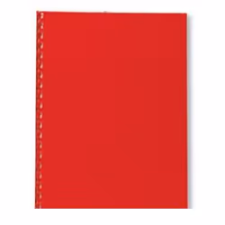 GBC Plats de Couverture PolyOpaque A4 300mic rouge foncé (100), A4, Polypropylène (PP), Rouge, 0,3 mm, 100 pièce(s)