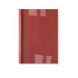 GBC Couvertures thermique LeatherGrain 3mm rouge (100), A4, Rouge, Transparent, Mat, 30 feuilles, 3 mm, 297 mm