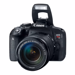 Canon EOS Rebel T7i + EF-S 18-55 IS STM, 24,2 MP, 6000 x 4000 pixels, CMOS, Full HD, 485 g, Noir