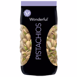 Wonderful Pistachios Pistaches Poivre &amp; Sel, Pistache, 250 g, Sachet, 590 kcal, 2445 kJ, 18 g