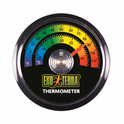 Exo Terra PT2465, Thermomètre mécanique, Terrarium, Analogique, Noir, F, °C, -20 - 40 °C