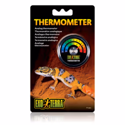Exo Terra PT2465 thermomètre environnement Thermomètre mécanique Terrarium Noir