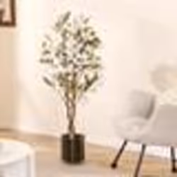 Arbre Artificiel Bougainvillier de 120 cm - COSTWAY - Plante Fleurie Faussée en Pot de Pépinière Fleurs Blanc en Pleine Flora ...