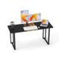 COSTWAY Grand Bureau dOrdinateur 60 x 160 cm Industriel - Cadre en Métal - Bureau dÉtude Conférence pour Maison Réunion