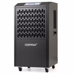 Déshumidificateur Professionnel COSTWAY-118 L-Minuterie 24 H-Couverture Max 790 M²-Dégivrage-Auto-drainage-Panneau de Command ...