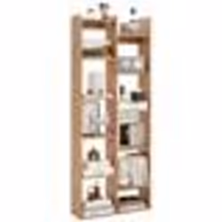 COSTWAY Bibliothèque 162 cm en Bois à 12 Niveaux avec Kits Anti-Retournement Forme dArbre Étagère Moderne pour Bureau Naturel
