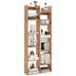 COSTWAY Bibliothèque 162 cm en Bois à 12 Niveaux avec Kits Anti-Retournement Forme dArbre Étagère Moderne pour Bureau Naturel