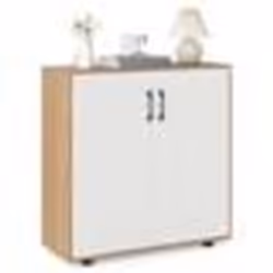 COSTWAY Armoire de Rangement à 2 Portes avec Étagère Ajustable Rangement pour Chaussures pour Cuisine Salon Entrée Naturel